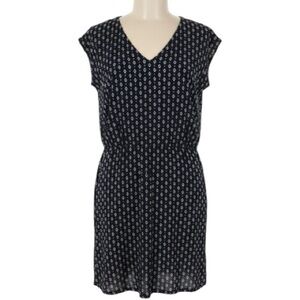 NWOT Loft Ann Taylor Shift Dress, Classic, Geometric, Sleeveless, Sz L‌, Coastal